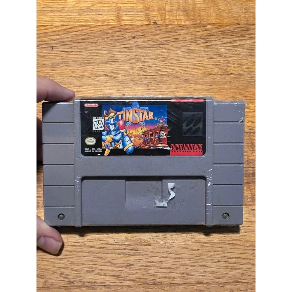 Tin Star Super Nintendo SNES Game Cartridge SNS-TN-USA 1994 Nintendo Retro